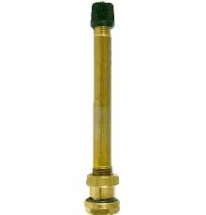 TRUCK AND BUS BRASS VALVE STRAIGHT 80MM 9.7 RIM HOLE