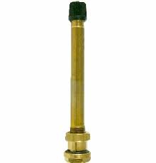 TRUCK AND BUS BRASS VALVE STRAIGHT 80MM 9.7 RIM HOLE