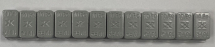 TRAX 613C-120 ADHESIVE WEIGHTS 12 X 10 GRAMS SILVER COATED TRAX 613C-120 ADHESIVE WEIGHTS 12 X 10 GRAMS SILVER COATED