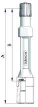 Schrader Plastic Valve Extensions