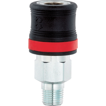 AS71CM XF SAFETY COUPLING MALE THREAD R 1/4 AS71CM XF SAFETY COUPLING MALE THREAD R 1/4