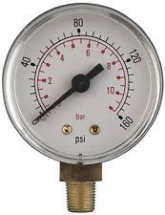 ATG7 PRESSURE GAUGE SMALL BOTTOM FEED R 1/4 ATG7 PRESSURE GAUGE SMALL BOTTOM FEED R 1/4