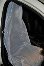 CP1709M DISPOSABLE SEAT COVERS 13 MICRON WHITE