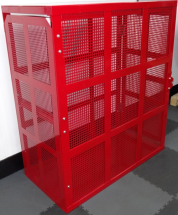 TRUCK TYRE SAFETY CAGE - FULLY ENCLOSED MESH